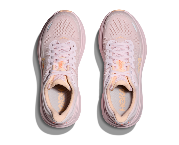 Hoka Women's Bondi 9 Lilac Cream Tangerine - Orleans Shoe Co.