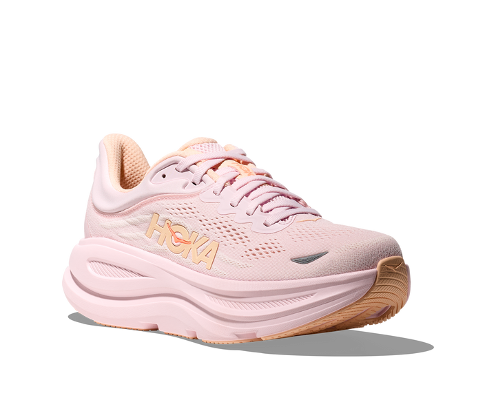 Hoka Women's Bondi 9 Lilac Cream Tangerine - Orleans Shoe Co.