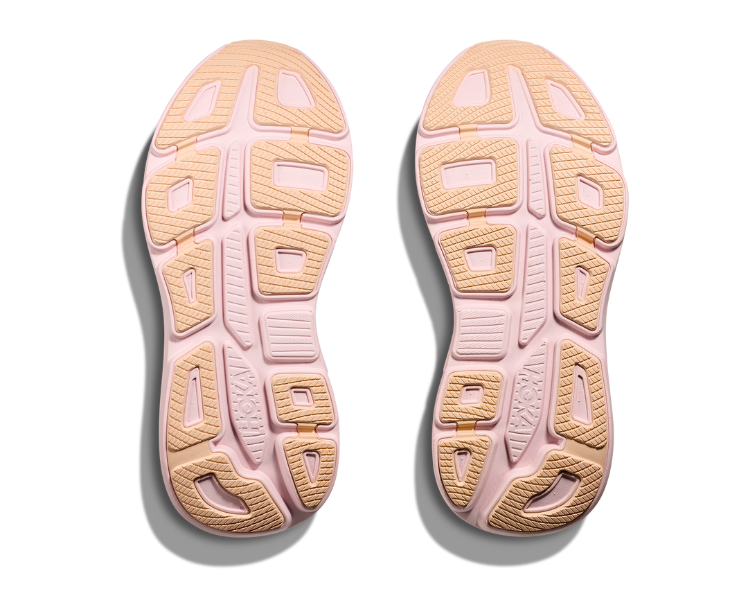 Hoka Women's Bondi 9 Lilac Cream Tangerine - Orleans Shoe Co.