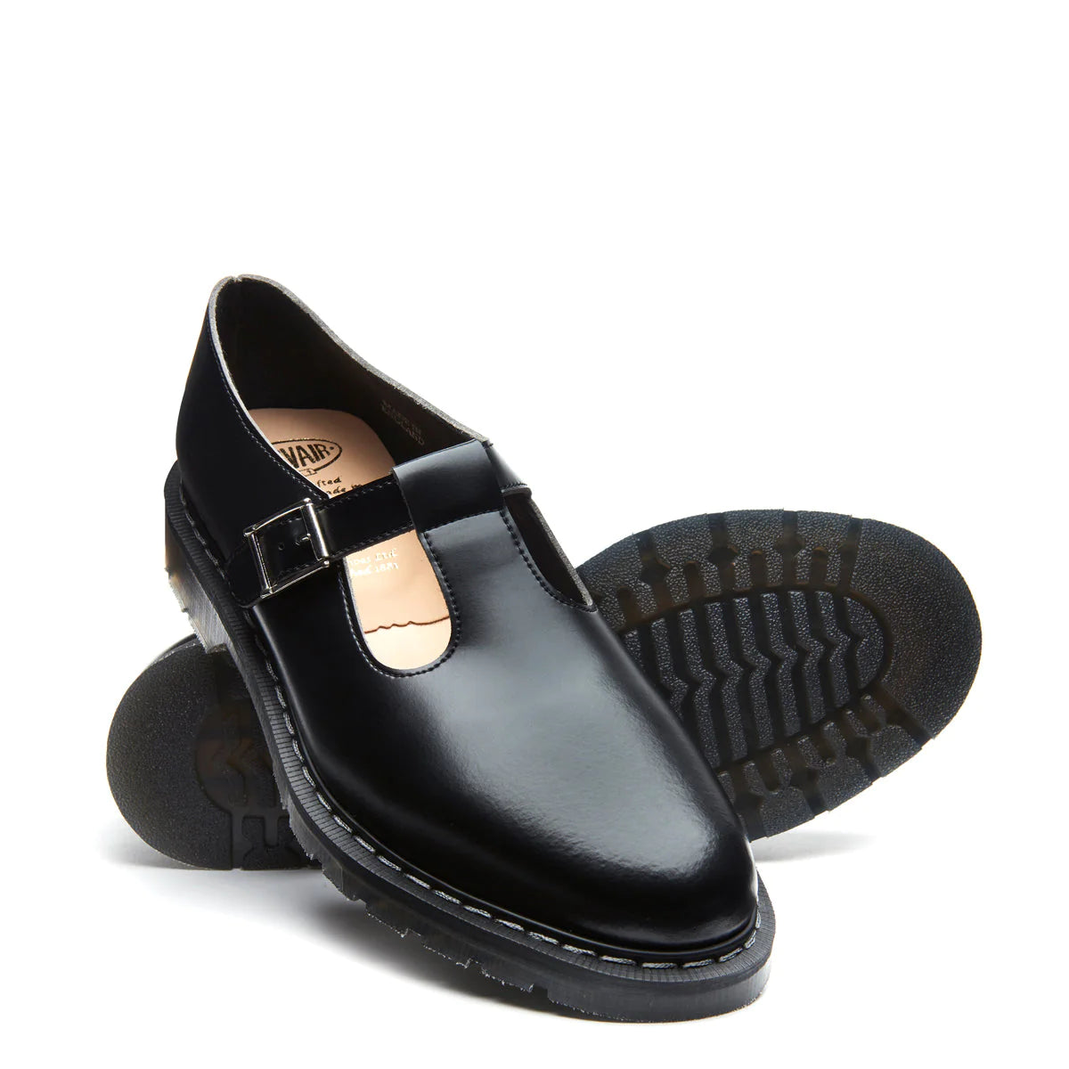 Solovair Women’s Mary Jane Shoe SO-393-BK-G Hi-Shine Black – Orleans ...