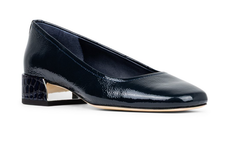 Donald Pliner Women's Dreww Navy Crinkle Patent