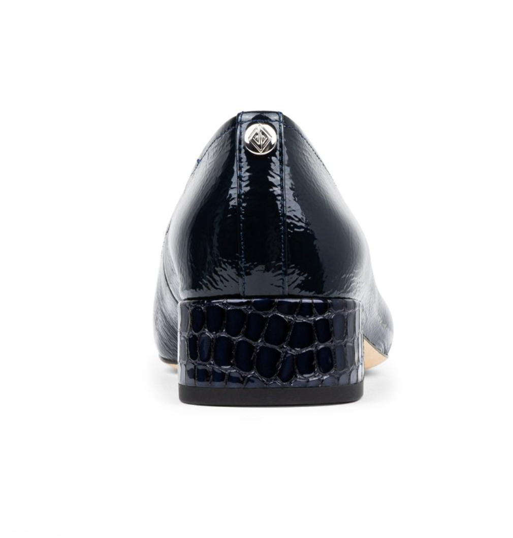 Donald Pliner Women's Dreww Navy Crinkle Patent