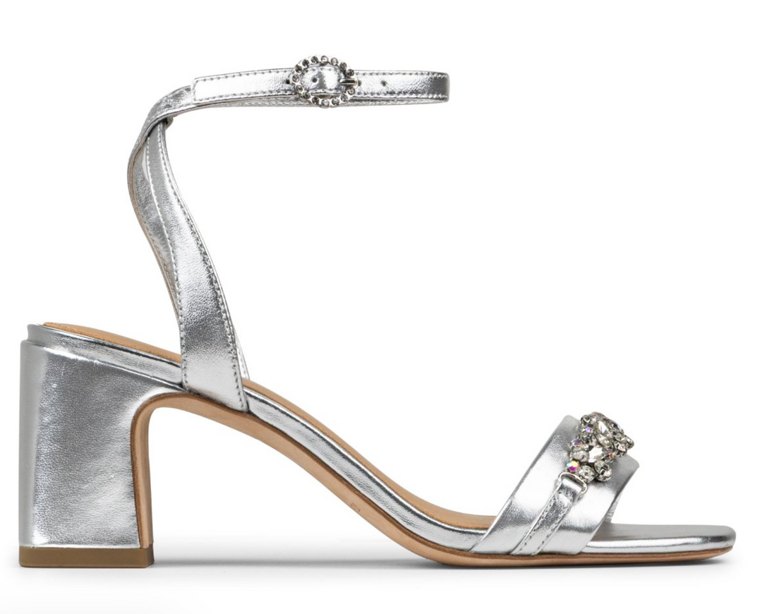 Donald Pliner Women's Doyenne Silver Metallic Nappa