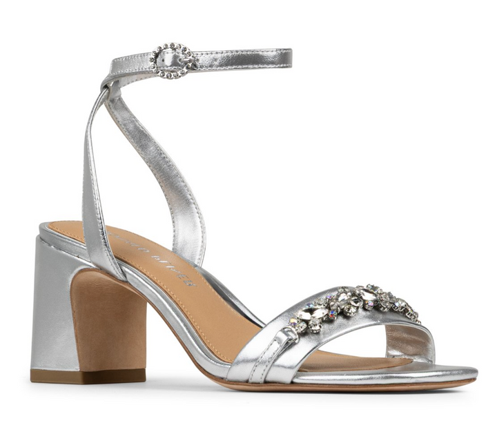 Donald Pliner Women's Doyenne Silver Metallic Nappa