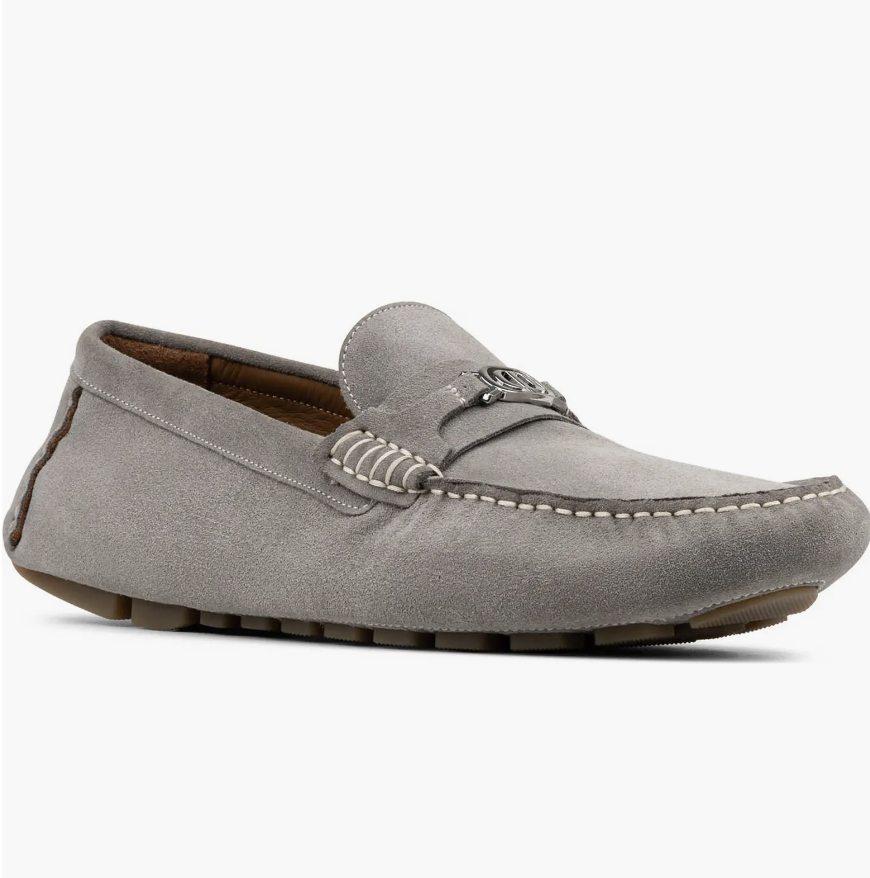 Donald Pliner Men's Bodhi Cloud Grey Suede - Orleans Shoe Co.