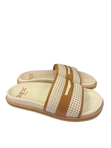 Rex Women's Jan Ivory Brown - Orleans Shoe Co.