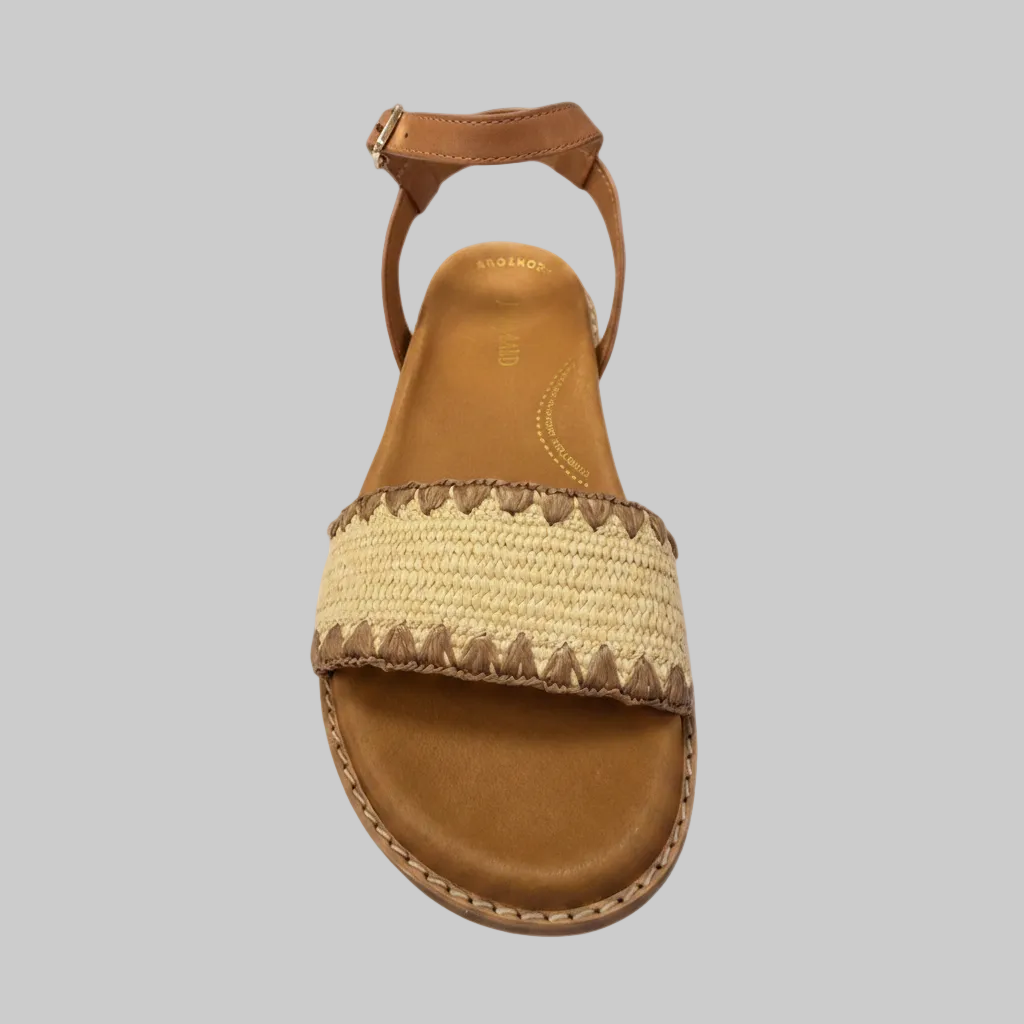 Jax & Bard Women's Ambitious Beige Raffia Tan - Orleans Shoe Co.