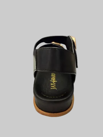 Jax & Bard Women's Fern Black Leather - Orleans Shoe Co.