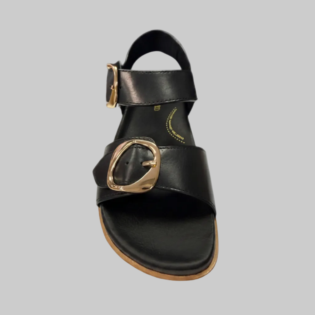 Jax & Bard Women's Fern Black Leather - Orleans Shoe Co.