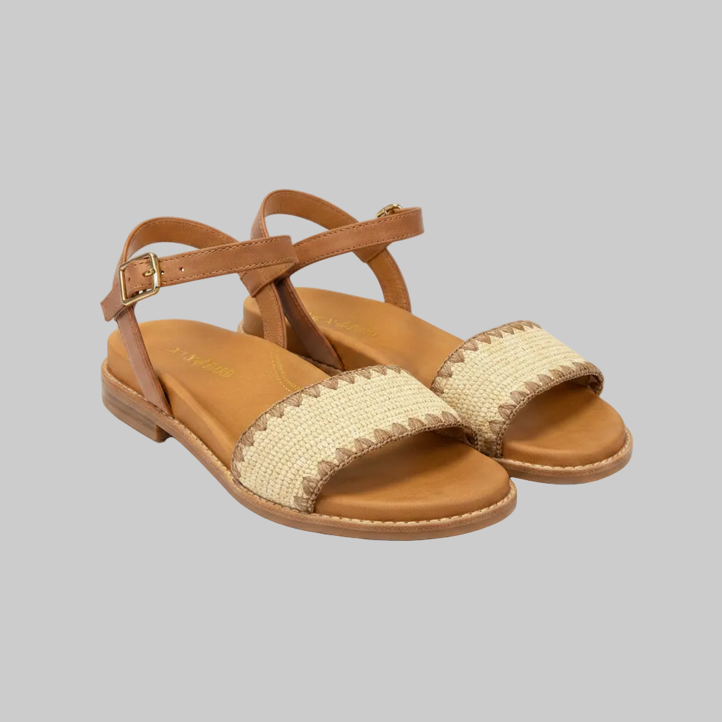 Jax & Bard Women's Ambitious Beige Raffia Tan - Orleans Shoe Co.