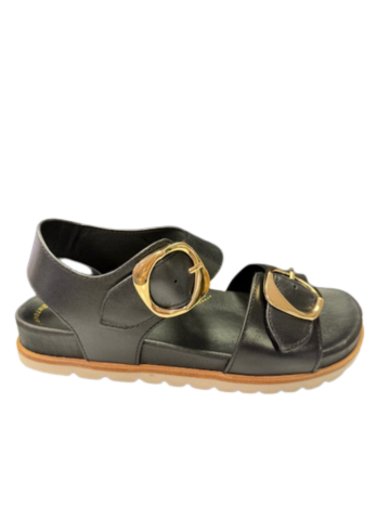Jax & Bard Women's Fern Black Leather - Orleans Shoe Co.