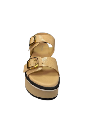 Homers Women's 21654 Lucia Reverse Vernice Dark Beige - Orleans Shoe Co.