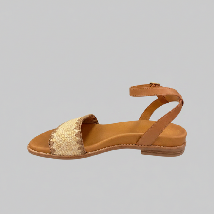 Jax & Bard Women's Ambitious Beige Raffia Tan - Orleans Shoe Co.