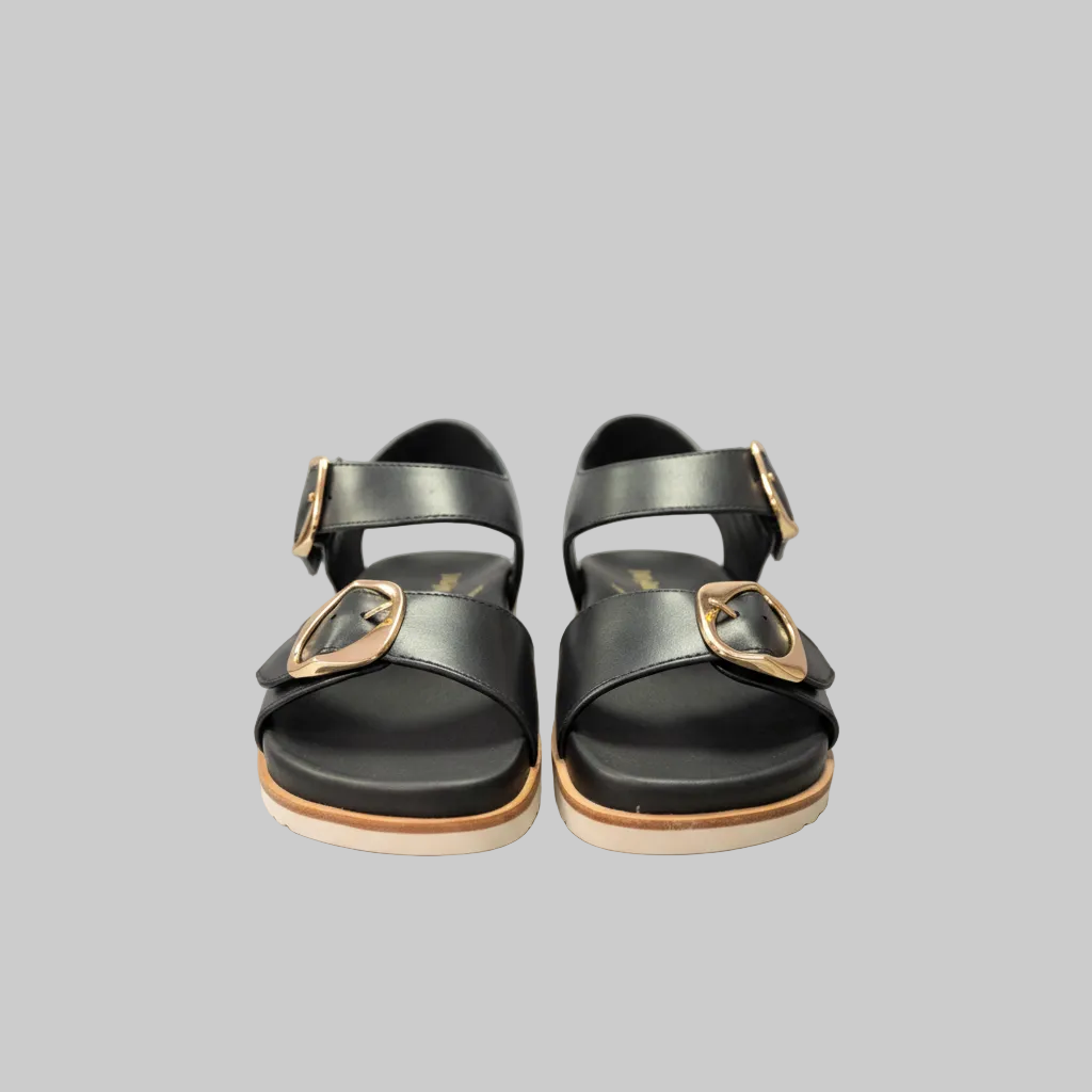 Jax & Bard Women's Fern Black Leather - Orleans Shoe Co.