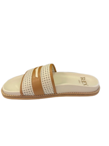 Rex Women's Jan Ivory Brown - Orleans Shoe Co.