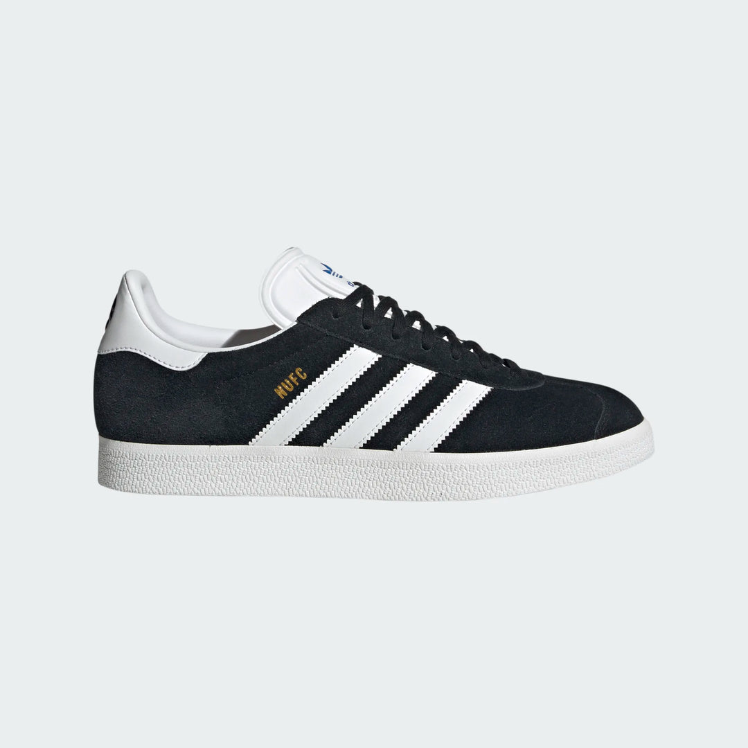 Adidas Men's Gazelle Newcastle United FC Core Black Cloud White Blue JR6353 - Orleans Shoe Co.
