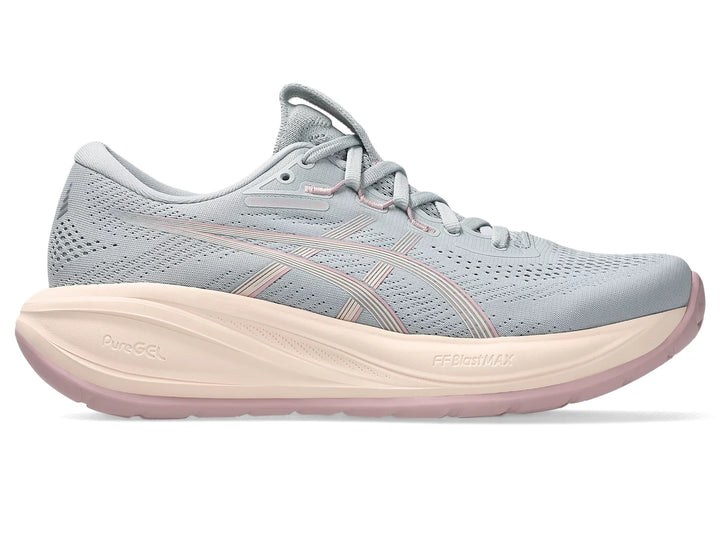 Asics Women's Gel Cumulus 28 Piedmont Grey Pearl Pink - Orleans Shoe Co.