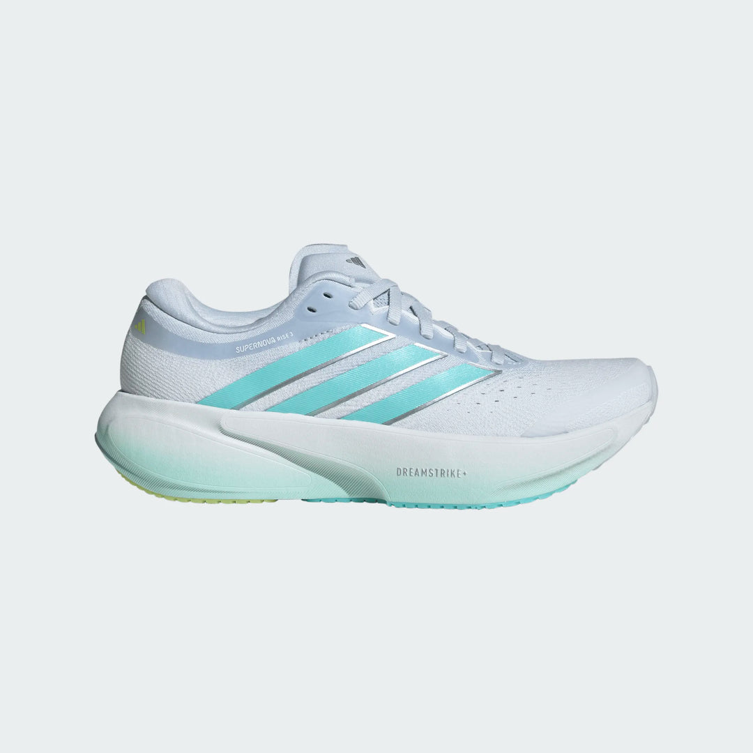 Adidas Women's Supernova Rise 3 Blue Aqua Lime JR7376 - Orleans Shoe Co.