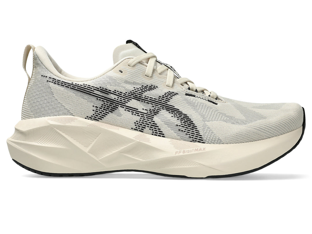 Asics Men's Novablast 5 Oatmeal Black - Orleans Shoe Co.