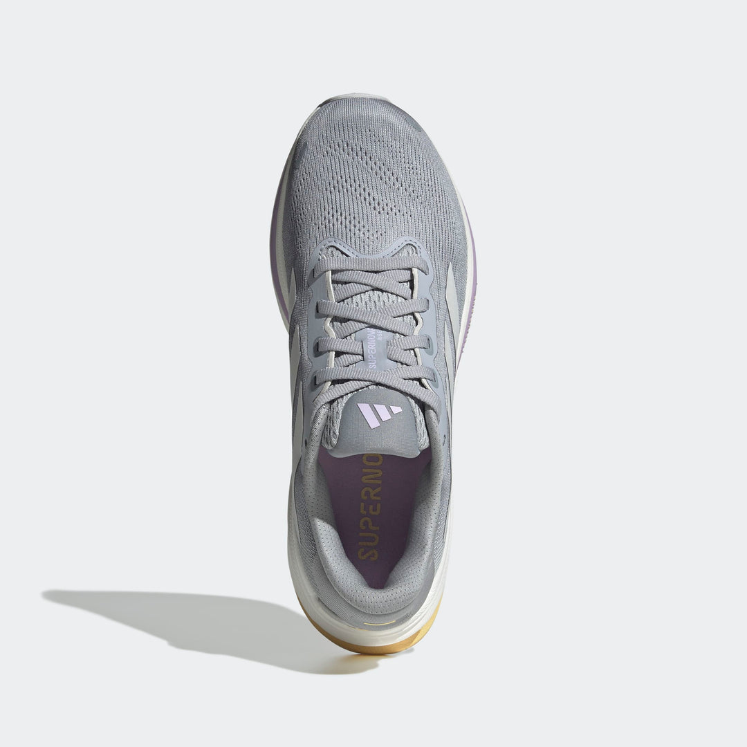 Adidas Women's Supernova Rise 2 Halo Silver Dash Grey Powder Plum JQ7689 - Orleans Shoe Co.