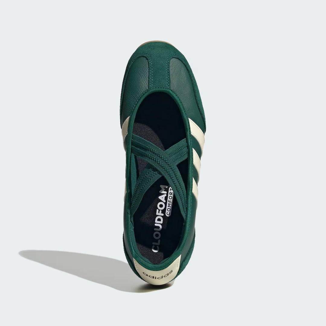 Adidas Women's Barreda Mary Jane Collegiate Green Cream White Gum KJ2246