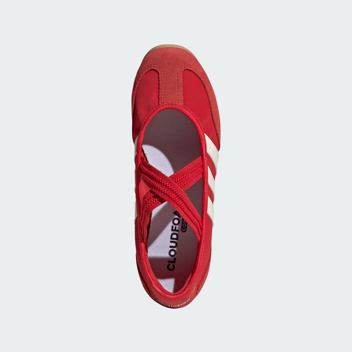 Adidas Women's Barreda Mary Jane Better Scarlet Off White Gum 3 HQ7398