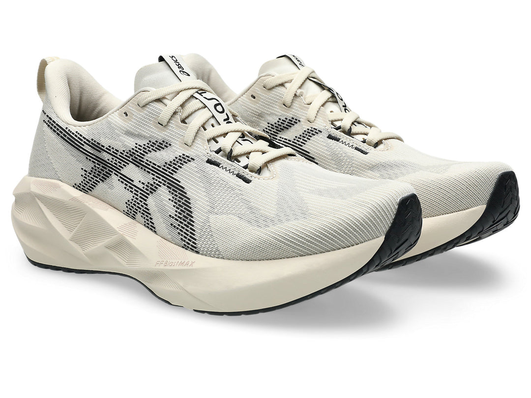 Asics Men's Novablast 5 Oatmeal Black - Orleans Shoe Co.