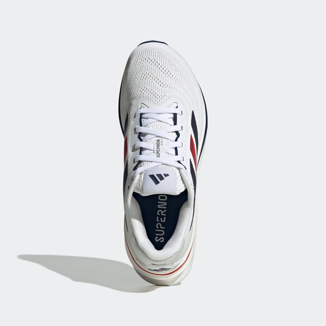 Adidas Women's Supernova Rise 2 White Dark Blue Pure Ruby JQ0524 - Orleans Shoe Co.