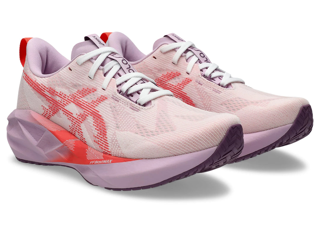 Asics Women's Novablast 5 White Coral Reef - Orleans Shoe Co.
