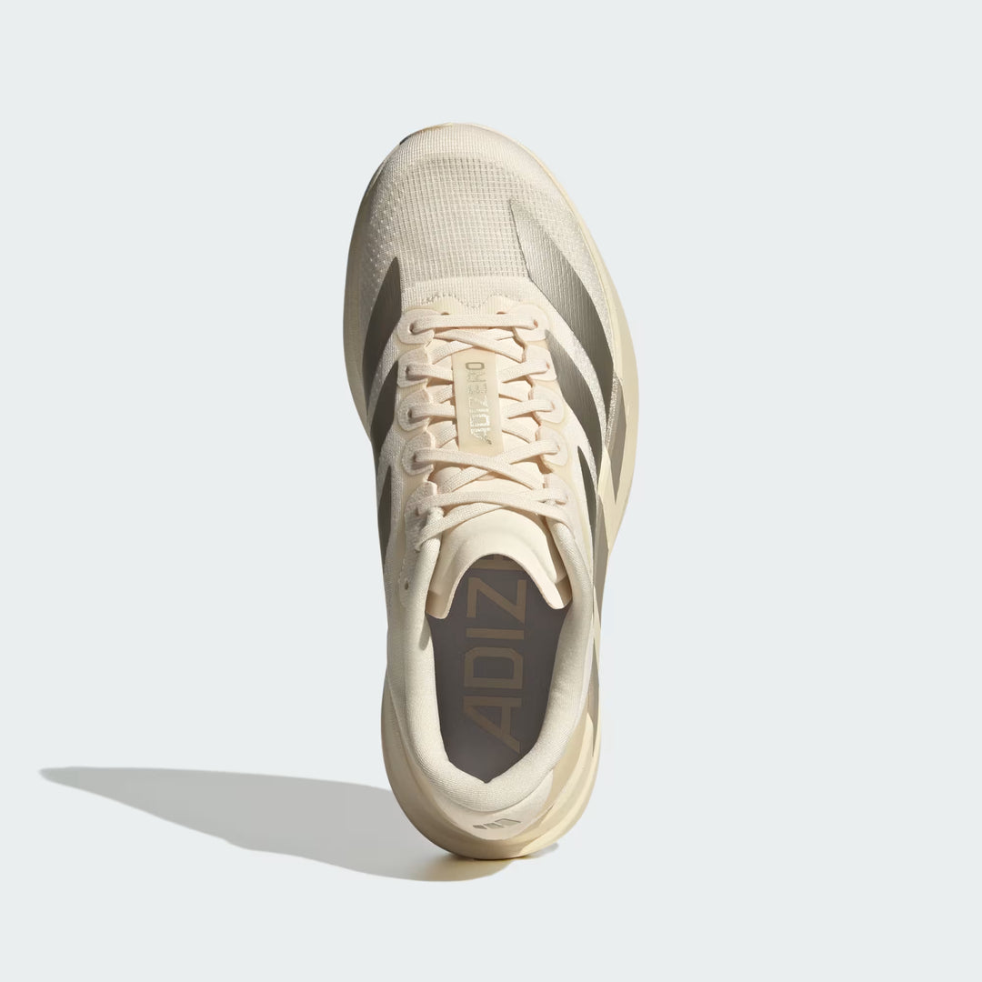Adidas Women's Adizero Evo SL White Cyber Metallic Warm Vanilla JR5841