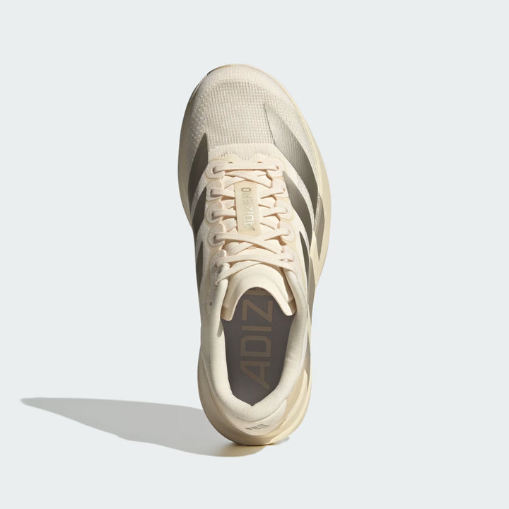 Adidas Women's Adizero Evo SL White Cyber Metallic Warm Vanilla JR5841