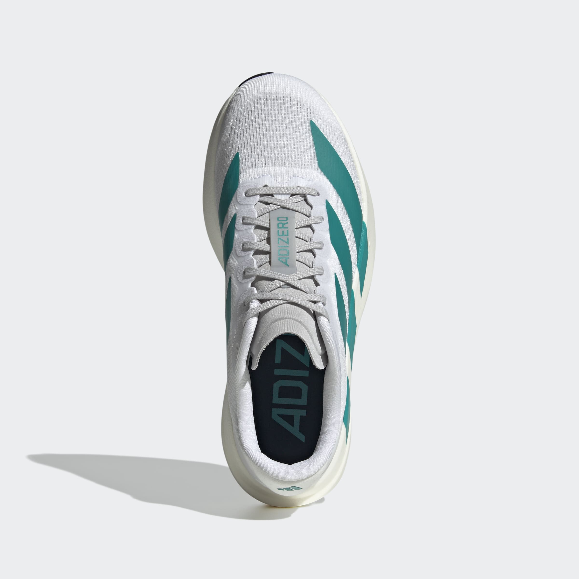 Adidas Women's Adizero Evo SL Cloud White Pure Teal Grey Two