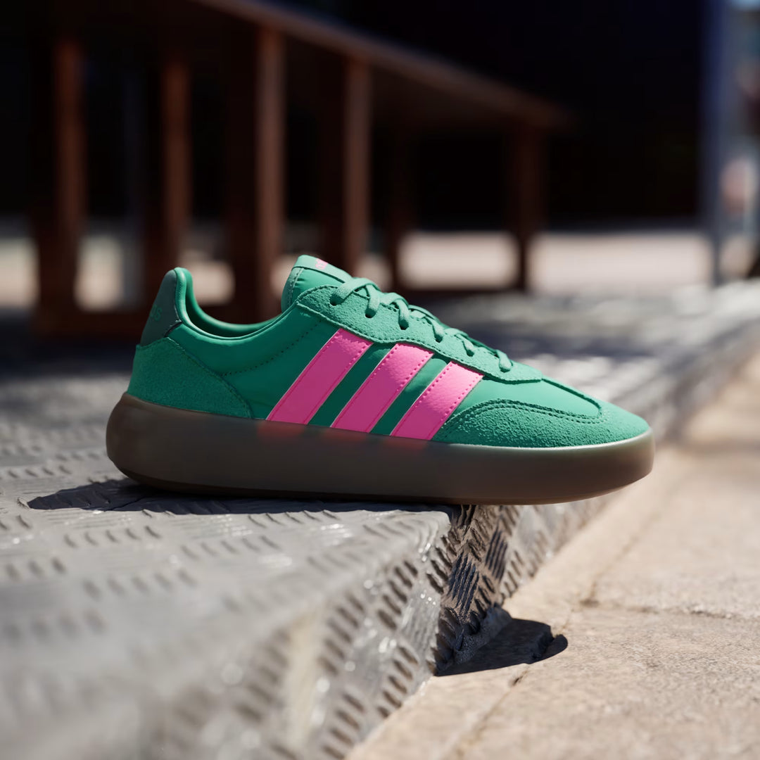 Adidas Women's Barreda Decode Semi Court Green Lucid Pink Collegiate Green JR3540 - Orleans Shoe Co.
