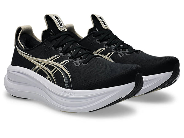 Asics Men's Gel Nimbus 28 Black Feather Grey – Orleans Shoe Co.