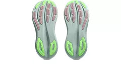 Asics Women's Gel Nimbus 28 Cloud Grey Illuminate Green - Orleans Shoe Co.