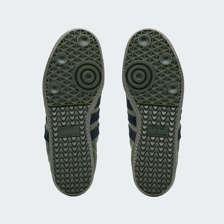 Adidas Unisex Samba OG SFTM Base Green Core Black Gold Metallic HP8257 - Orleans Shoe Co.