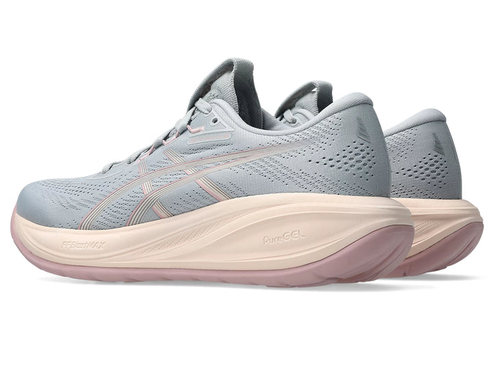 Asics Women's Gel Cumulus 28 Piedmont Grey Pearl Pink - Orleans Shoe Co.