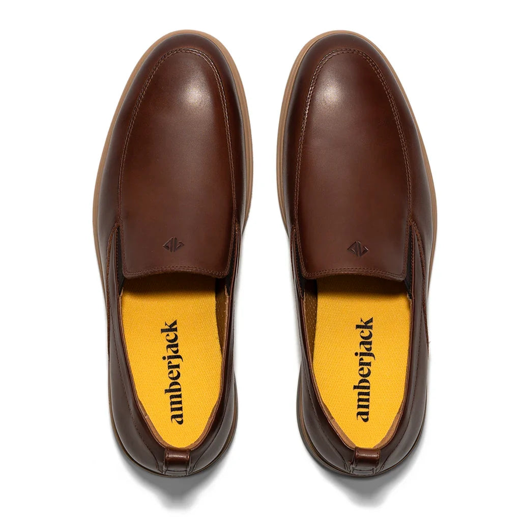 Amberjack Men's The Slip On Chestnut 10 M Amberjack Men's The Slip On Chestnut 10 M