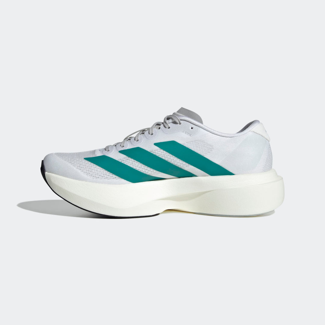 Adidas Women's Adizero Evo SL Cloud White Pure Teal Grey Two JS4451