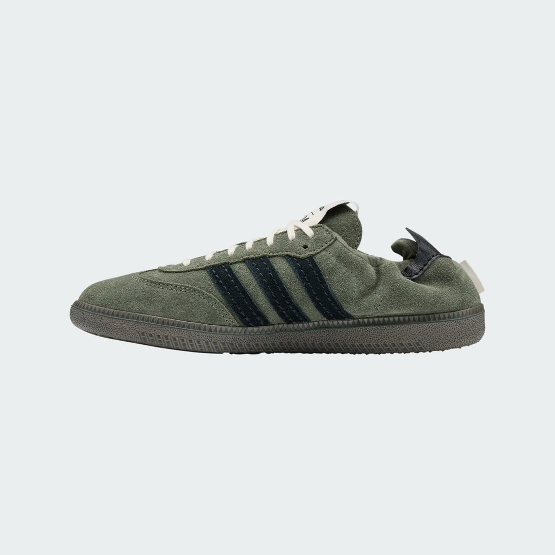 Adidas Unisex Samba OG SFTM Base Green Core Black Gold Metallic HP8257 - Orleans Shoe Co.