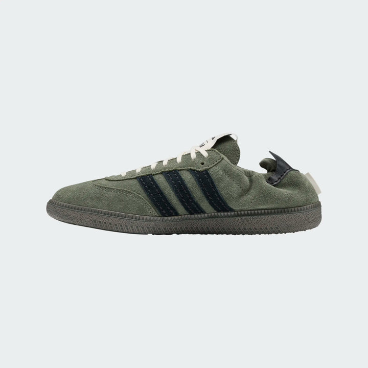 Adidas Unisex Samba OG SFTM Base Green Core Black Gold Metallic HP8257 - Orleans Shoe Co.