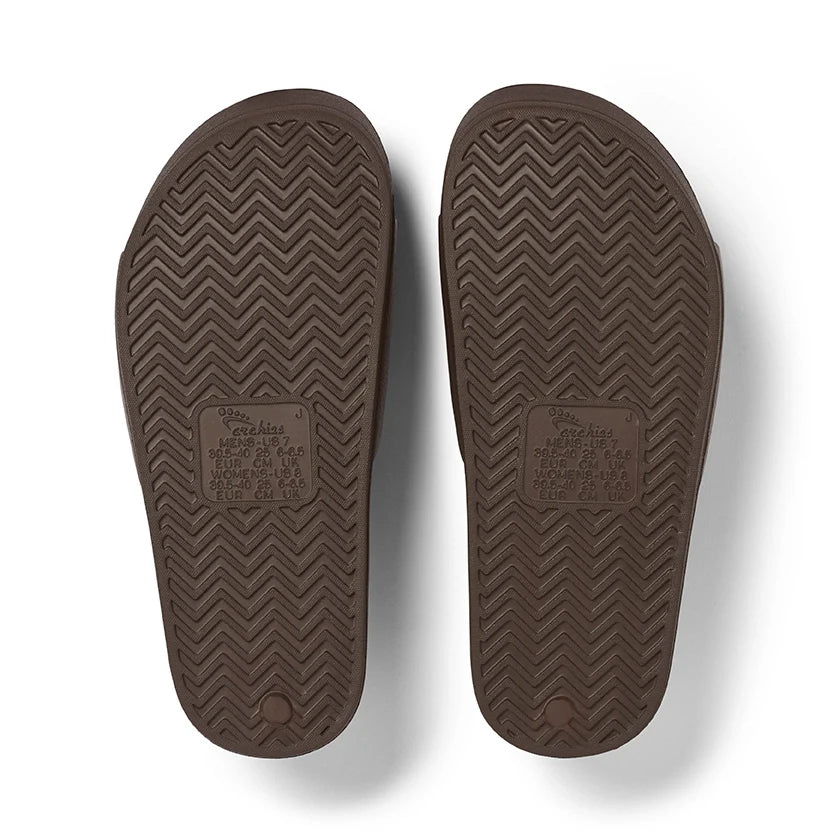 Archies Arch Support Slides Brown