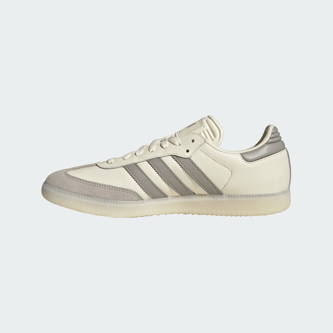 Adidas Men's Samba Messi Cream White Light Brown Gold Metallic JQ0266 - Orleans Shoe Co.