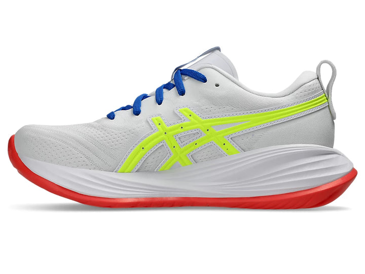Asics Womens's Gel-Cumulus 27 ATC White Safety Yellow - Orleans Shoe Co.
