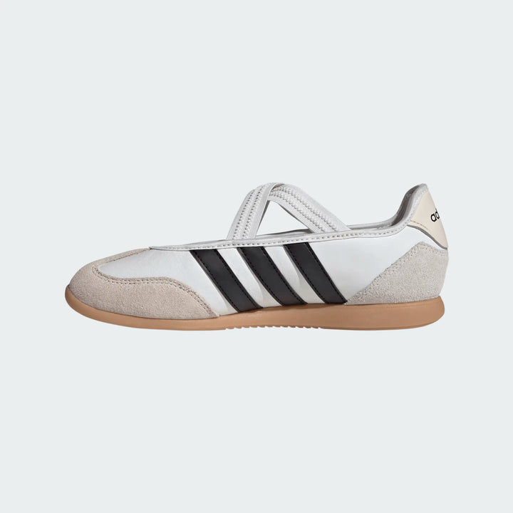 Adidas Women's Barreda Mary Jane Core White Core Black Gum 3 JQ2127
