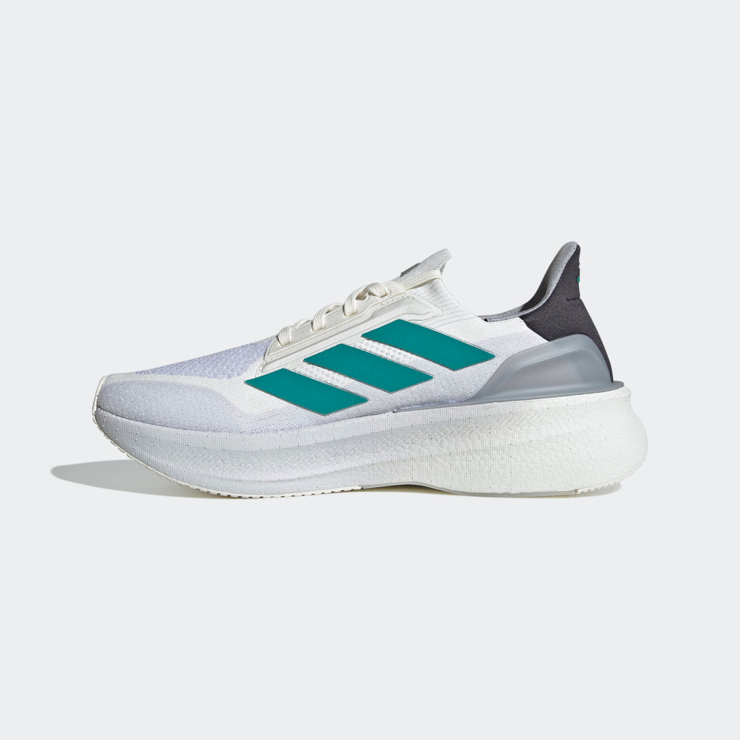 Adidas Men's Ultraboost 5X Core White Pure Teal Dash Grey JI3244 - Orleans Shoe Co.