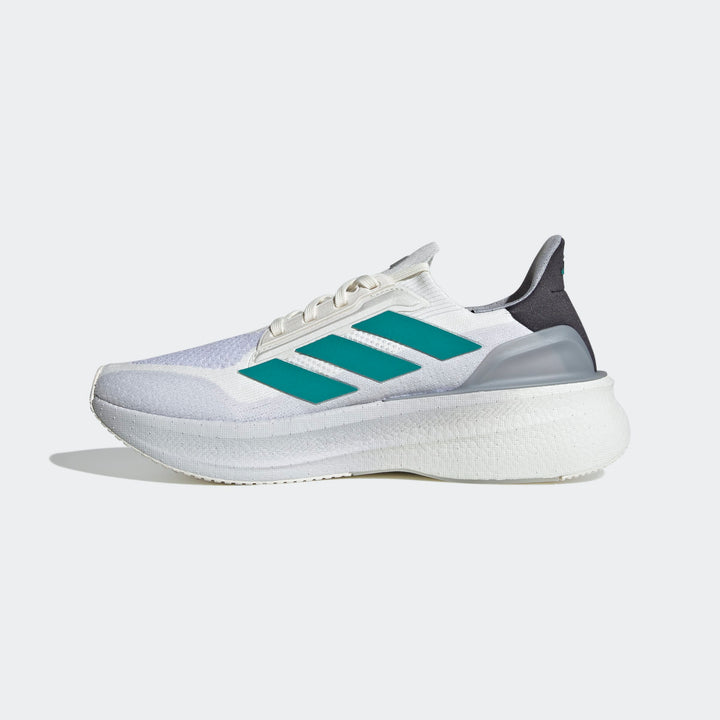 Adidas Men's Ultraboost 5X Core White Pure Teal Dash Grey JI3244 - Orleans Shoe Co.