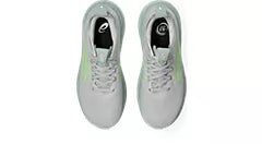 Asics Women's Gel Nimbus 28 Cloud Grey Illuminate Green - Orleans Shoe Co.