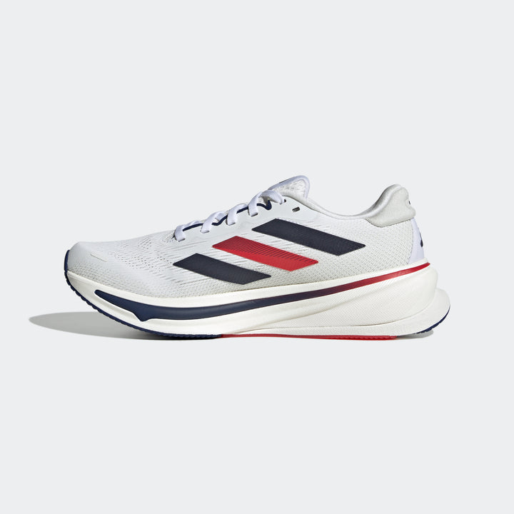 Adidas Women's Supernova Rise 2 White Dark Blue Pure Ruby JQ0524 - Orleans Shoe Co.