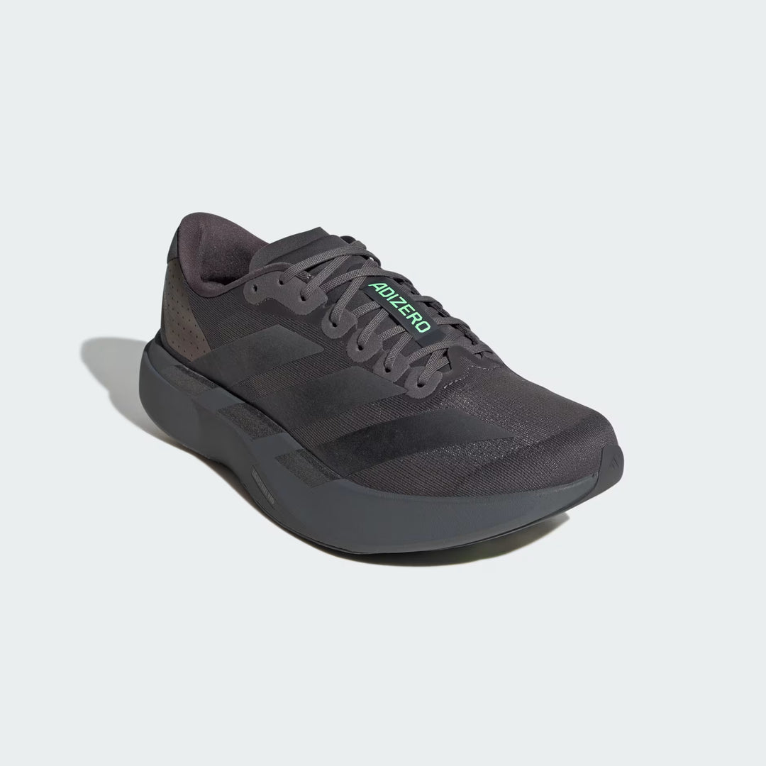 Adidas Men's Adizero Evo SL Grey Five Core Black Lime Burst KJ1364 Adidas Men's Adizero Evo SL Grey Five Core Black Lime Burst KJ1364